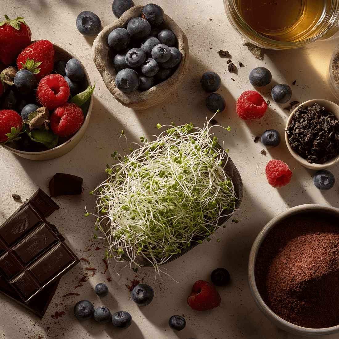 Antioxidantes: por qué los microgreens son diferentes a cualquier otro antioxidante natural - SUPERSENTIALS